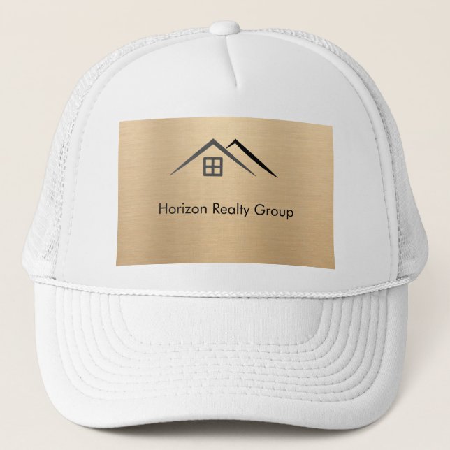 Luxuridisk metall Guld Real Gods Keps (Framsida)