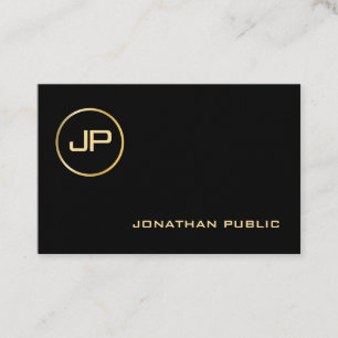 Luxuridisk Professionell för Monogram-Elegant i G Visitkort