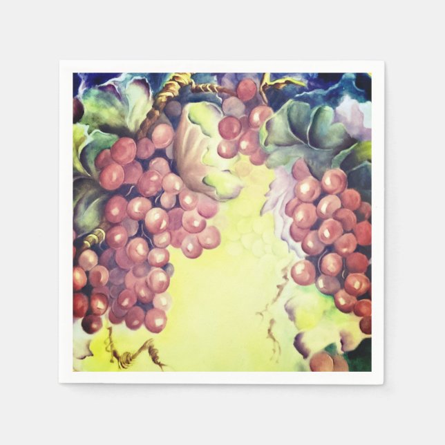 Luxuridisk röd graf Mönster Pappersservett (Framsidan)