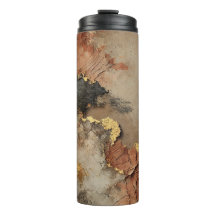 Luxurig Abstrakt Art Design | Earthy Tones & Gol