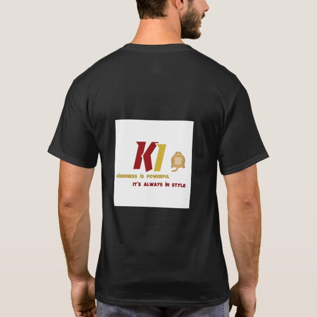 Luxurig Blommigt Cascade T Shirt (Baksida)