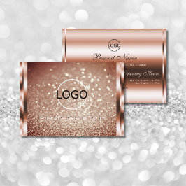 Luxurig Gnistra Ro Golden Glitter add Logotyp Visitkort