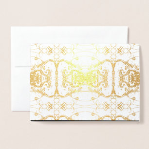 Luxurig Golden Foil Abstrakt Modern Deco Folierat Kort