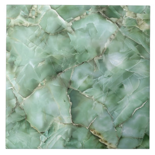 Luxurig Grönt Gemstone Modern Glam Aesthetic Kakelplatta