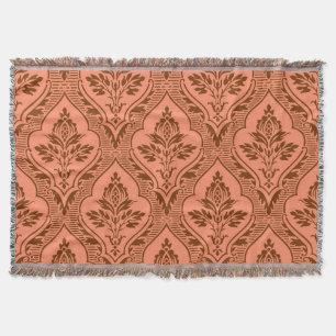 Luxurig Vintage Damask Seamless Struktur Filt