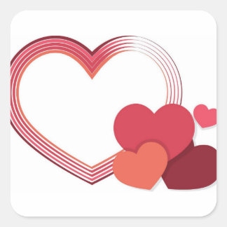 Luxuriga designer-klistermärken fyrkantigt klistermärke