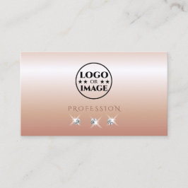 Luxuriga Ro korallmousserande diamanter med Logoty Visitkort