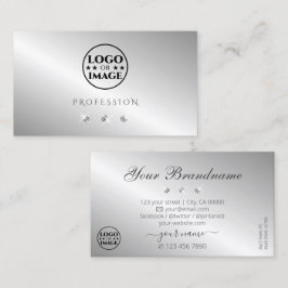 Luxuriga Silver-Gnistrans diamanter Lägg till Logo Visitkort