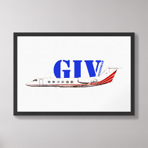 Luxurij Gulfstream IV Private Jet Fototryck