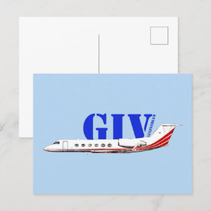 Luxurij Gulfstream IV Private Jet Vykort