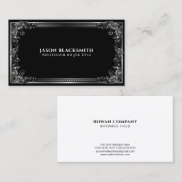 Luxurij Regal Silver Ram på Svarta havet Visitkort