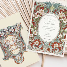 Luxurij White Lilies Art nouveau Bröllop