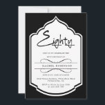 Luxuriös 80TH-Födelsedagsfest i Guld-skript Inbjudningar<br><div class="desc">Ät 80 års liv med tidlös stil med den här Eleganten Black & White 80:e födelsedagsinbjudan! Med ett sofistikerat svart ram, ett fet handskrivet "80" som mittpunkt och helt anpassade (namn, datum, plats och OSA) blandar den här designen klassiskt monokromt elegans med modern mångsidighet. Den skarpa svarta texten på en...</div>