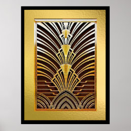 Luxuriös Art Deco Poster