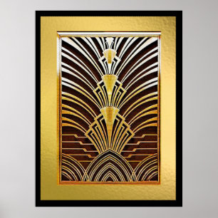 Luxuriös Art Deco Poster