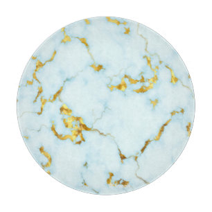Luxuriös Azure Gilded Pottery Motif Ceramic Art