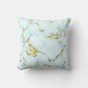 Luxuriös Azure Gilded Pottery Motif Ceramic Art Kudde