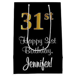 Luxuriös, Elegant, Faux Guld Se 31a Birthday