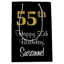 Luxuriös, Elegant, Faux Guld Se 55:e födelsedagen