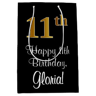 Luxuriös, Elegant, Faux Guld Titta 11:e födelsedag