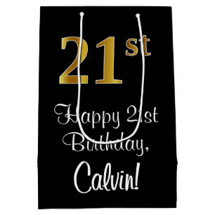 Luxuriös, Elegant, Faux Guld Titta 21:a födelsedag