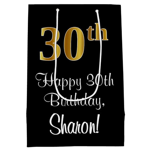 Luxuriös, Elegant, Faux Guld Titta 30års födelseda (Baksidan)