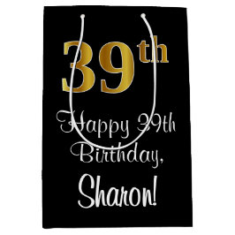 Luxuriös, Elegant, Faux Guld Titta 39:e födelsedag