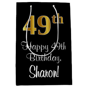 Luxuriös, Elegant, Faux Guld Titta 49:e födelsedag