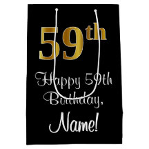 Luxuriös, Elegant, Faux Guld Titta 59:e födelsedag