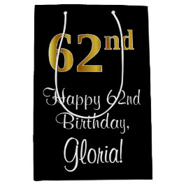 Luxuriös, Elegant, Faux Guld Titta 62:a födelsedag