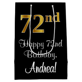 Luxuriös, Elegant, Faux Guld Titta 72:a födelsedag