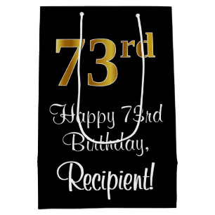 Luxuriös, Elegant, Faux Guld Titta 73:e födelsedag