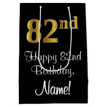 Luxuriös, Elegant, Faux Guld Titta 82:a födelsedag