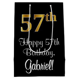 Luxuriös, Elegant, Faux Guld Titta på 57:e födelse