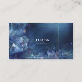 Luxuriös eterisk Abstrakt Blommigt Guld Ram Visitkort