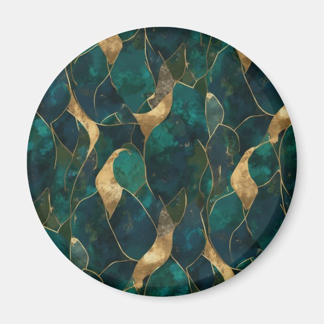 Luxuriös geometrisk Abstrakt Magnet (Framsidan)