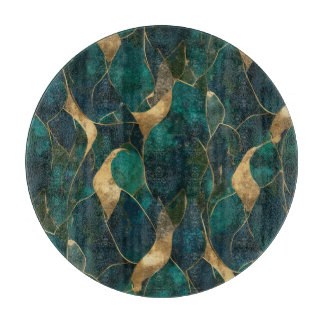 Luxuriös geometrisk Abstrakt Rund Pouf