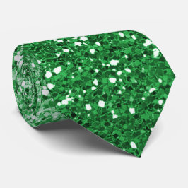 Luxuriös Grönt Glitter Ombre Neck Tie Slips