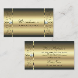 Luxuriös Guld-bläckfisk judar Glamous Golden Visitkort