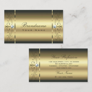Luxuriös Guld-bläckfisk judar Glamous Golden Visitkort