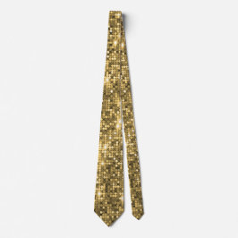 Luxuriös Guld Sequin Festive Neck Tie Slips