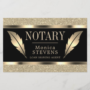 Luxuriös guldludd med bläck flygblad