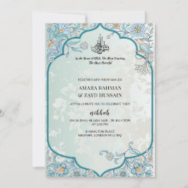 Luxuriös inbjudan till islamistiskt bröllop - med
