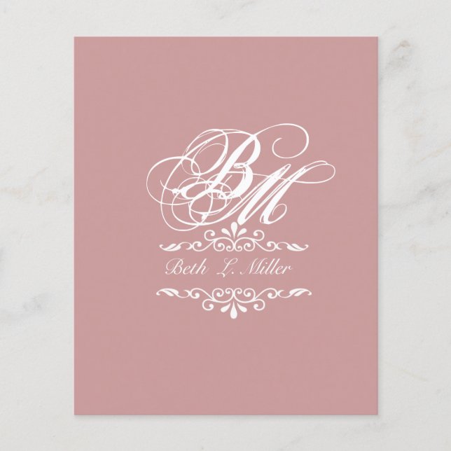 Luxuriös klassisk Elegant som fortsätter med Monog (Framsida)