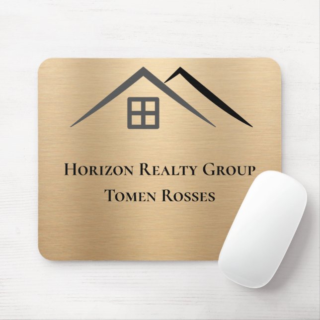 Luxuriös Metallic Guld Real Gods Mousepad Musmatta (Med mus)