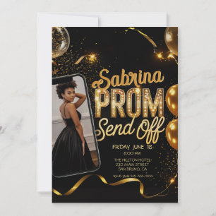 Luxuriös Modern Photo Prom-sändning från Studenten Inbjudningar