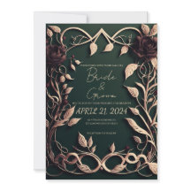 Luxuriös Mörk grönt och Guld.