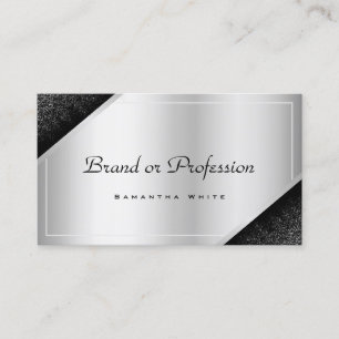 Luxuriös Professionell för Silver-gradient Shimmer Visitkort
