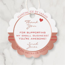 Luxuriös Ro Guld och vit förpackning Tack