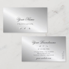 Luxuriös Silver Gnistra Diamonds Professionell Visitkort
